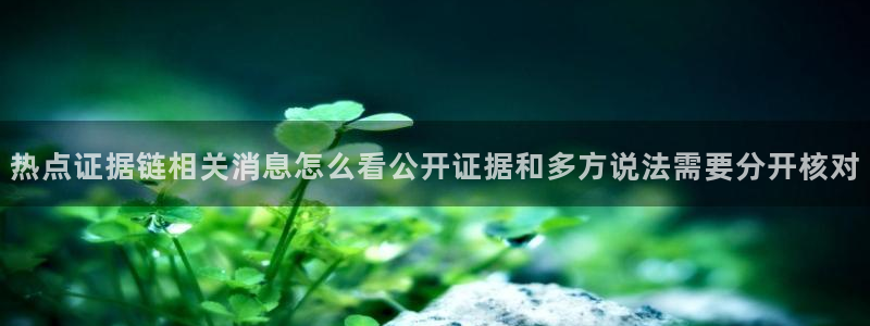 黑料网吃瓜:热点证据链相关消息怎么看公开证据和多方说法需要分开核对